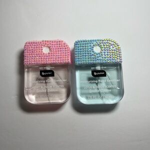 B Pure Bedazzled Pink and Blue Hand Sanitizer Set